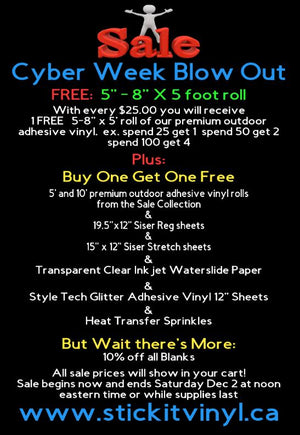 Cyber Week Blow Out Sale