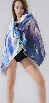 Polyester and Cotton Large  Beach Towel for Sublimation or Htv