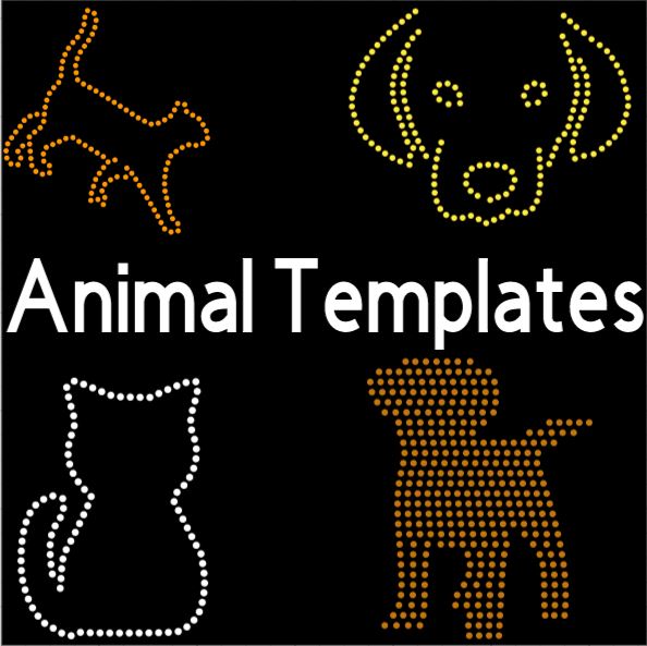 Rhinestone Animal Templates