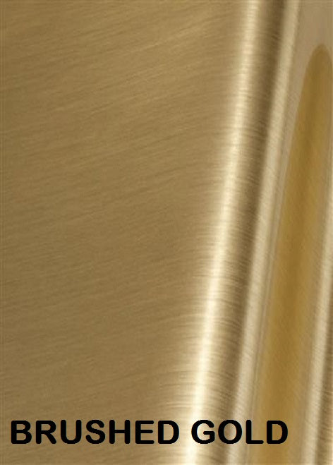 Brushed Gold Permanent Outdoor Adhesive Vinyl