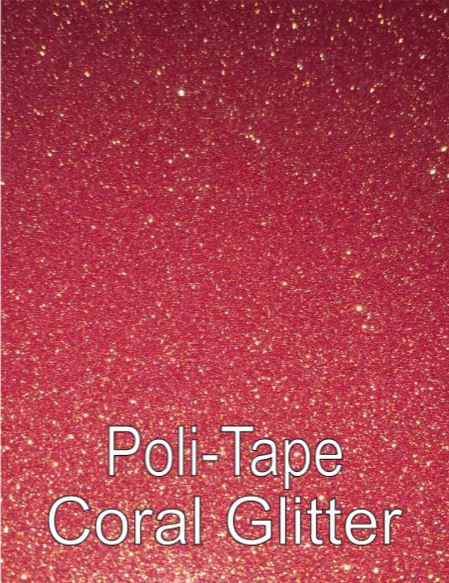Poli-Tape Poli-Flex Iron On- Htv - Heat Transfer Vinyl  –  Glitter 10 sheet Pack
