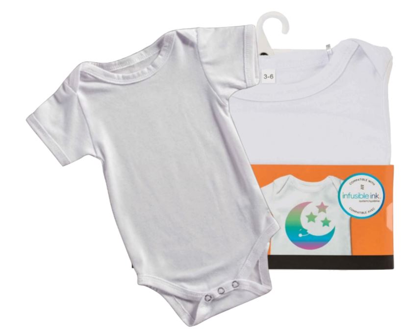 Baby / Infant Body suit - 95% polyester perfect for Htv, Infusible Ink or Sublimation