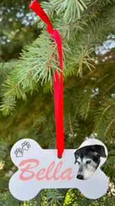 4" Dog Bone Ornaments Aluminum - Sublimation