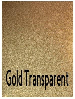 Style Tech Transparent Glitter Adhesive Vinyl Pack of 16 - 6" x12" sheets