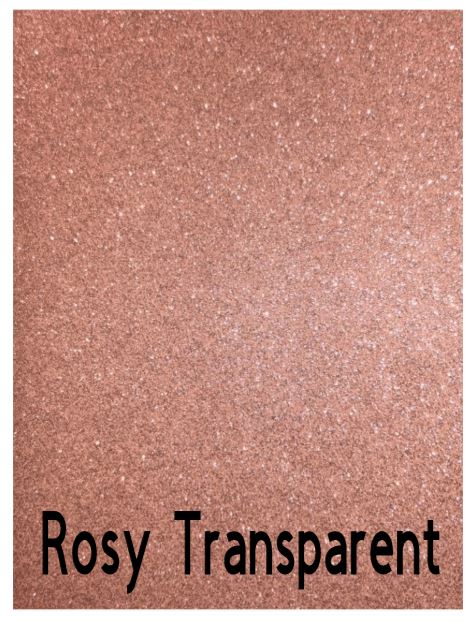 Style Tech Transparent Glitter Adhesive Vinyl Pack of 16 - 6" x12" sheets