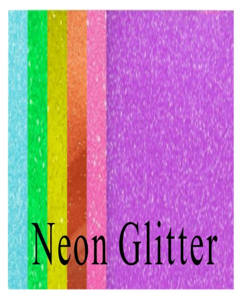 Siser Easyweed Iron On- Htv - Heat Transfer Vinyl  –  Neon Glitter