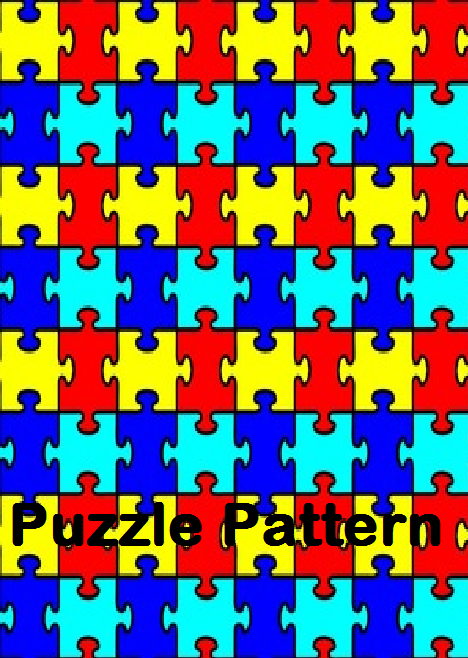 HTV - Heat Transfer Vinyl in the Puzzle Pattern - Autism Awareness –  with TTD High Tack Mask