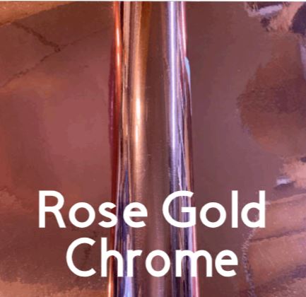 Rose Gold Chrome Permanent Outdoor Adhesive Vinyl