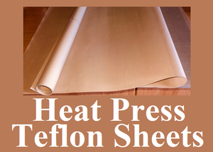 Teflon Sheets for Heat Press or Iron to Protect your Press and Clothing 15.5" x 22.5"